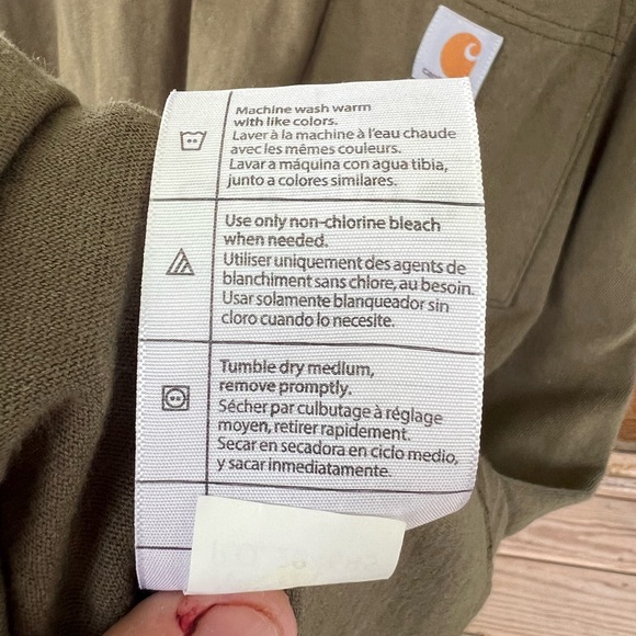 Carhartt Men's Casual Original Fit Brown/Green Short Sleeve Pocket T Shirt XL - Picture 5 of 8